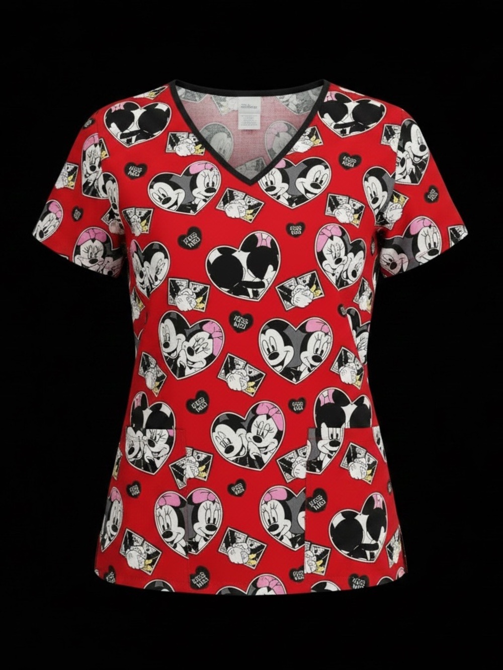 Disney Minnie & Mickey Mouse Scrub/uniform top size small-dentist/doctor/nurse